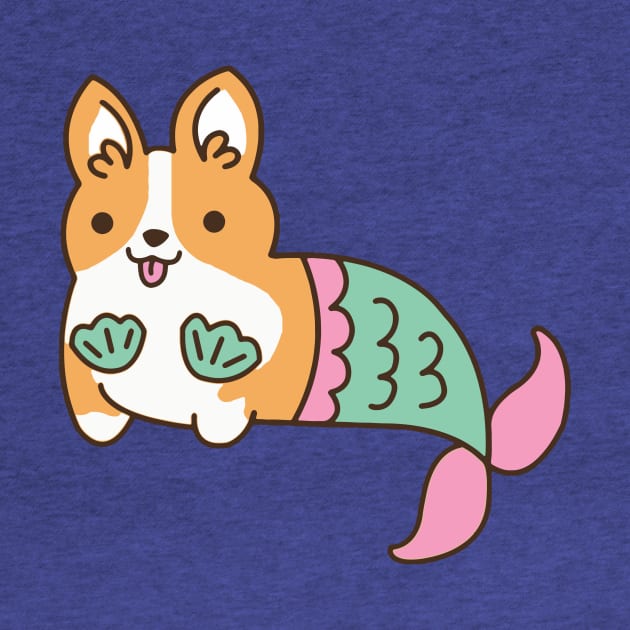 corgi mermaid by vundap